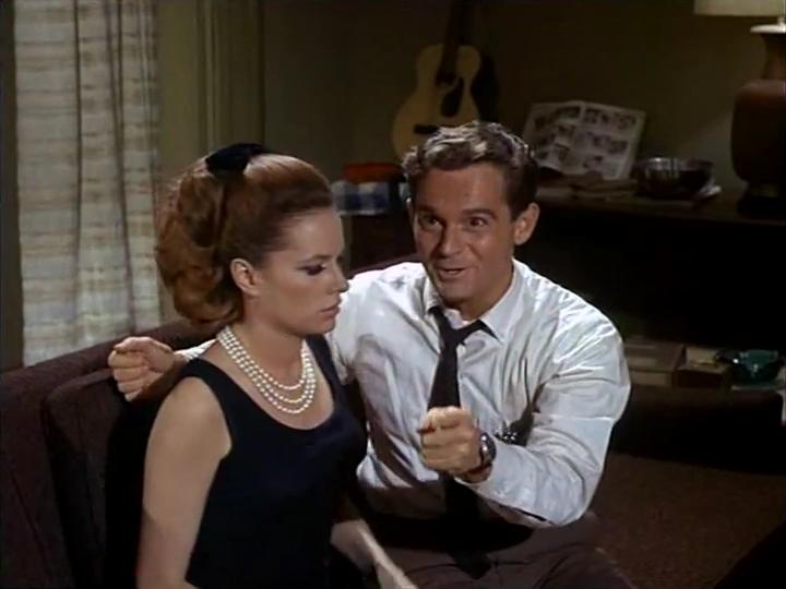 Luciana Paluzzi and Stephen Strimpell in Mr. Terrific (1967)