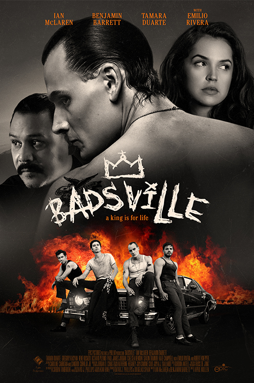 Gordon Antell, Robert Knepper, Chelsea Rendon, Emilio Rivera, Douglas Spain, Kate Campbell, David J. Phillips, Rene Rosado, Tamara Duarte, Ian McLaren, Benjamin Barrett, Greg Kasyan, Octavio Pisano, Russ De Jong, Jordan D. Craig, and Simone Cilio in Badsville (2017)