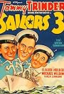 Claude Hulbert, Tommy Trinder, and Michael Wilding in Three Cockeyed Sailors (1940)