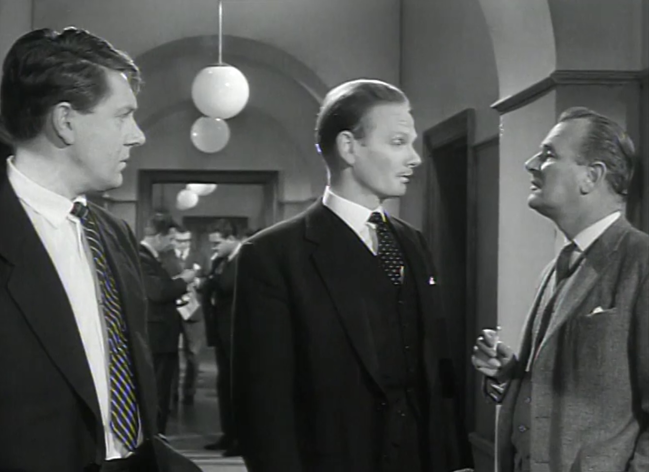 Allan Cuthbertson, Ronald Hines, and Nigel Patrick in Underworld Informers (1963)