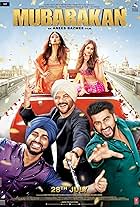 Anil Kapoor, Arjun Kapoor, Ileana D'Cruz, and Athiya Shetty in Mubarakan (2017)