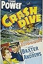 Tyrone Power, Dana Andrews, and Anne Baxter in Crash Dive (1943)