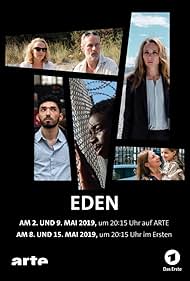 Wolfram Koch, Juliane Köhler, Sylvie Testud, Joshua Edoze, Diamand Abou Abboud, and Adnan Jaffar in Eden (2019)