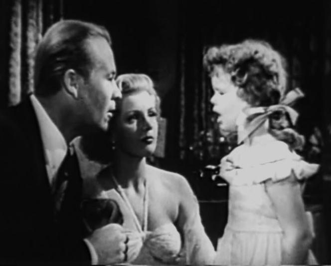 Dolores Moran, Wayne Morris, and Gayle Reed in Johnny One-Eye (1950)