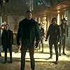 Elliot Page, Robert Sheehan, Tom Hopper, David Castañeda, Aidan Gallagher, and Emmy Raver-Lampman in The Umbrella Academy (2019)