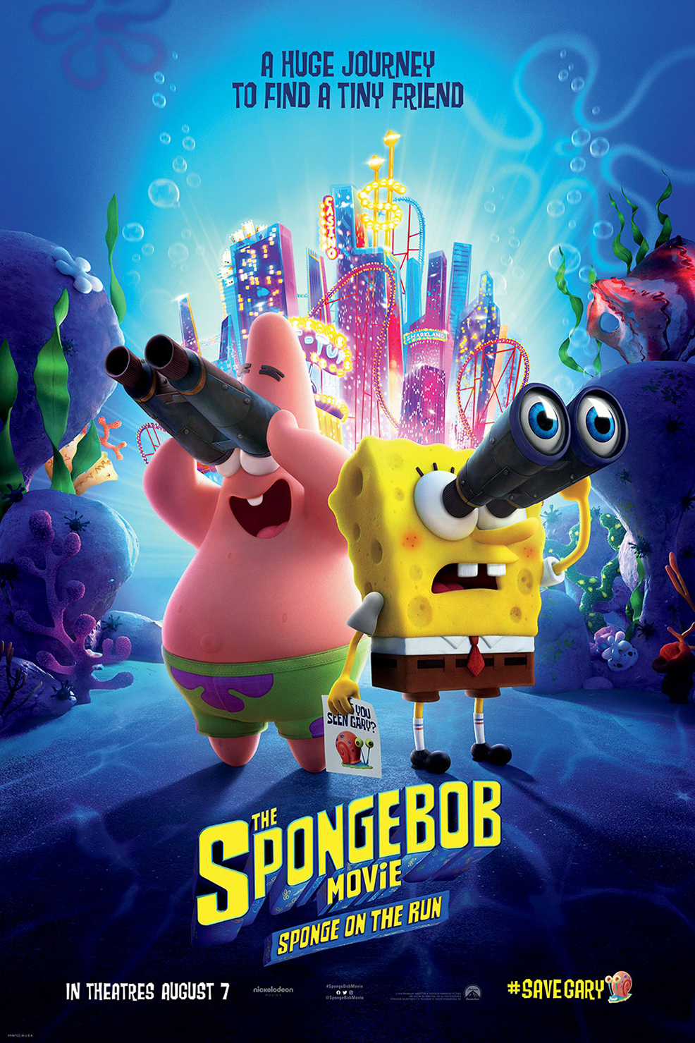 Bill Fagerbakke and Tom Kenny in The SpongeBob Movie: Sponge on the Run (2020)