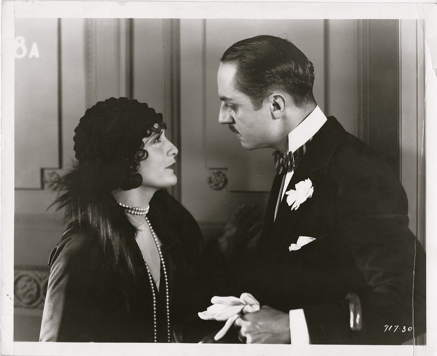 William Powell and Evelyn Brent in Interference (1928)