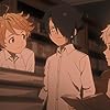 Mariya Ise, Sumire Morohoshi, and Maaya Uchida in Yakusoku no Neverland (2019)