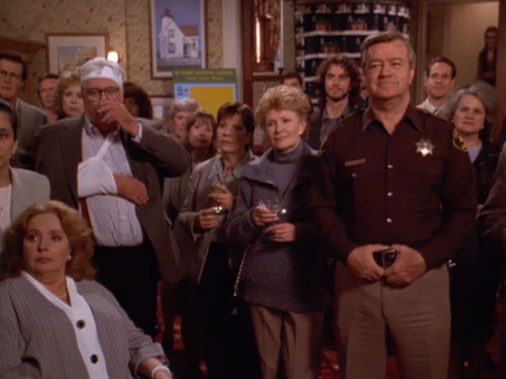 Keith Coulouris, Ron Masak, Madlyn Rhue, and William Windom in Murder, She Wrote (1984)