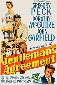 Gregory Peck, John Garfield, and Dorothy McGuire in Gentleman's Agreement (1947)