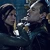 Steven Mackintosh and Rhona Mitra in Underworld: Rise of the Lycans (2009)