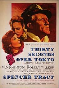 Spencer Tracy, Van Johnson, and Phyllis Thaxter in Thirty Seconds Over Tokyo (1944)