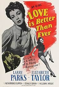 Elizabeth Taylor and Larry Parks in Love Is Better Than Ever (1952)