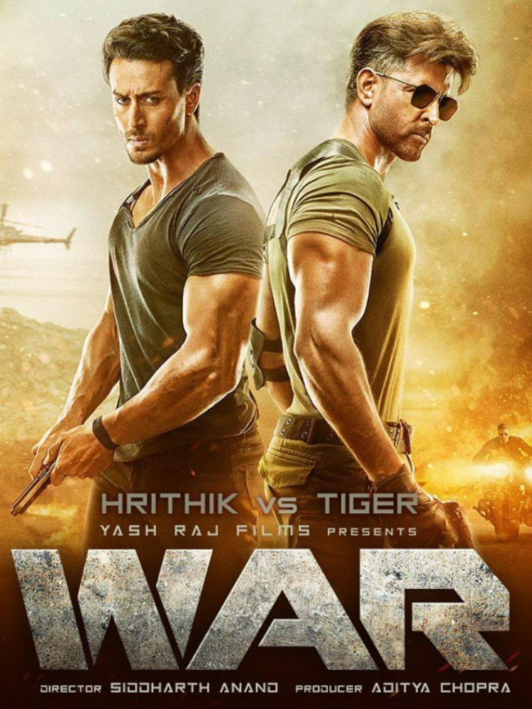 Hrithik Roshan and Tiger Shroff in War (2019)