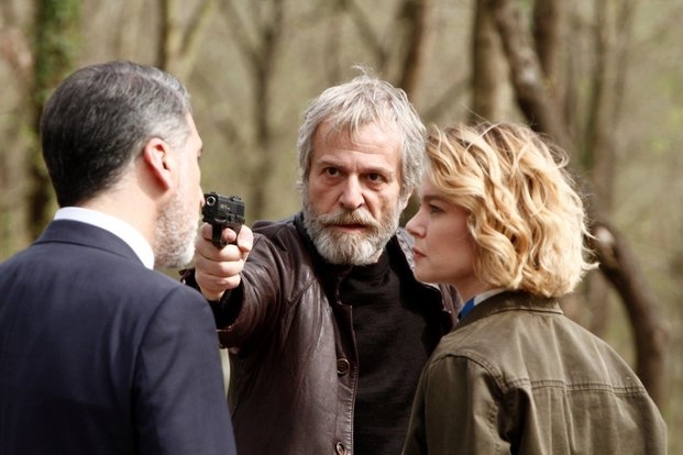 Cem Davran, Musa Uzunlar, and Burcu Biricik in 8th Day (2018)