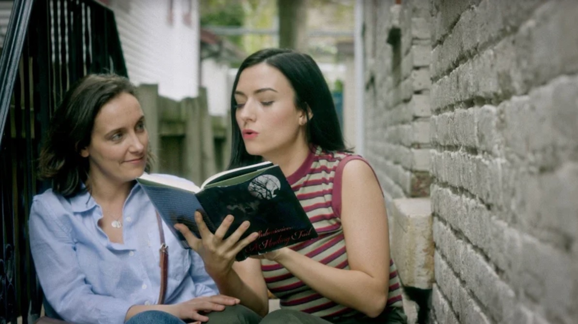 Lisa Cordileone and Natasha Negovanlis in Freelancers Anonymous (2018)