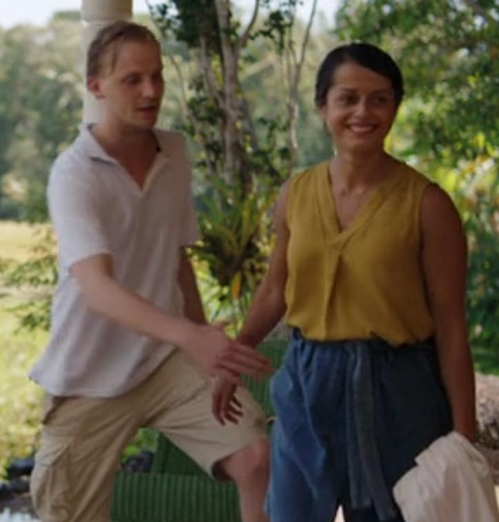 Amrita Acharia and Tom Canton in The Good Karma Hospital (2017)