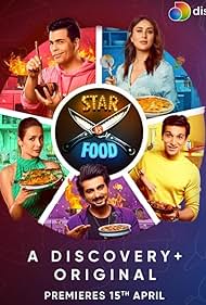 Kareena Kapoor, Malaika Arora, Karan Johar, Arjun Kapoor, and Pratik Gandhi in Star vs. Food (2021)