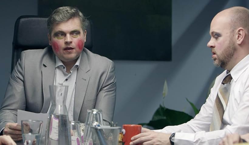 Morten Jørgensen and Jonas Schmidt in Banken: New Normal (2014)