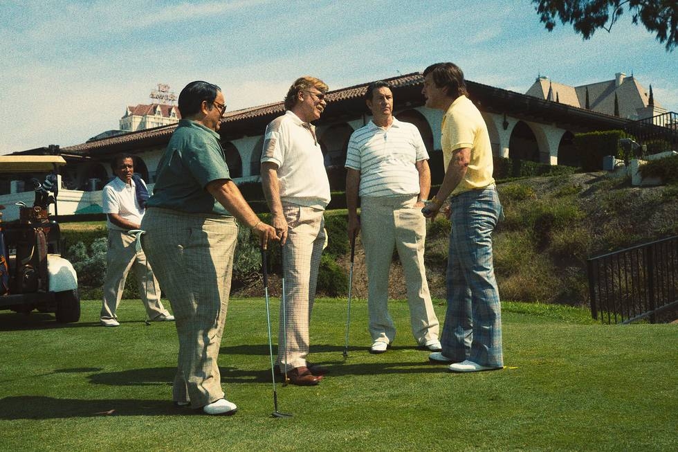 John C. Reilly, Stephen Adly Guirgis, Jason Clarke, and Brett Cullen in Winning Time: The Rise of the Lakers Dynasty (2022)