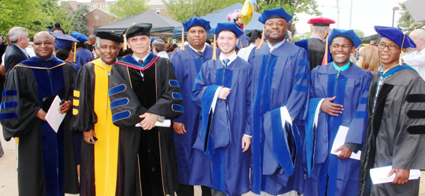 Image of students graduating