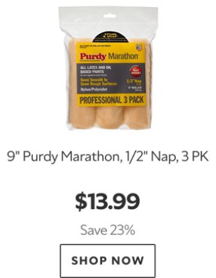 9" Purdy Marathon, 1/2" Nap, 3 PK. $13.99. Save 23%. Shop now.