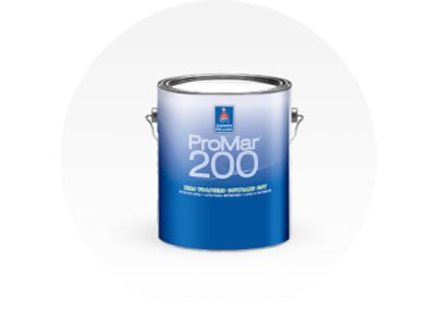 A can of Sherwin-Williams ProMar 200.