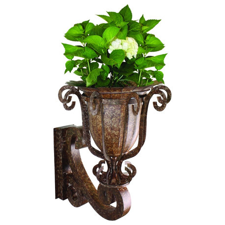 Iron and Tole Wall Planter