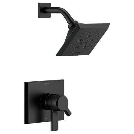 Delta Pivotal Monitor 17 Series H2Okinetic Shower Trim, Matte Black, T17299-BL