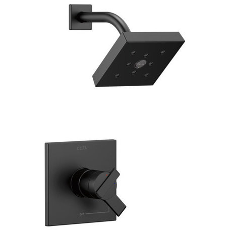 Delta Ara Monitor 17 Series H2Okinetic Shower Trim, Matte Black, T17267-BL