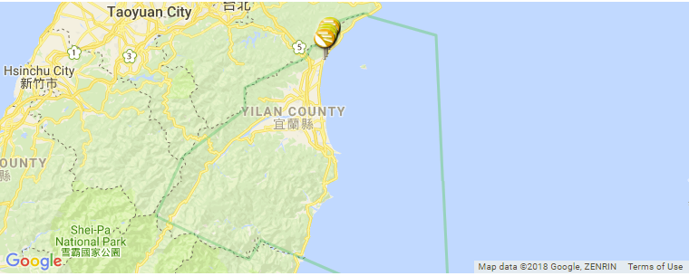 Yilan surf map