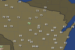 wisconsin temps