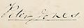 Peter Jones' signature