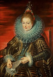 Isabella Clara Eugenia of Spain circa 1615 date QS:P,+1615-00-00T00:00:00Z/9,P1480,Q5727902