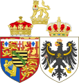 Coat of Arms of Princess Louise Margaret of Prussia, Duchess of Connaught