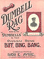 Sheet Music Cover for the Dumbell Rag by Jack Ayre