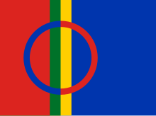 Flag of the Sámi people