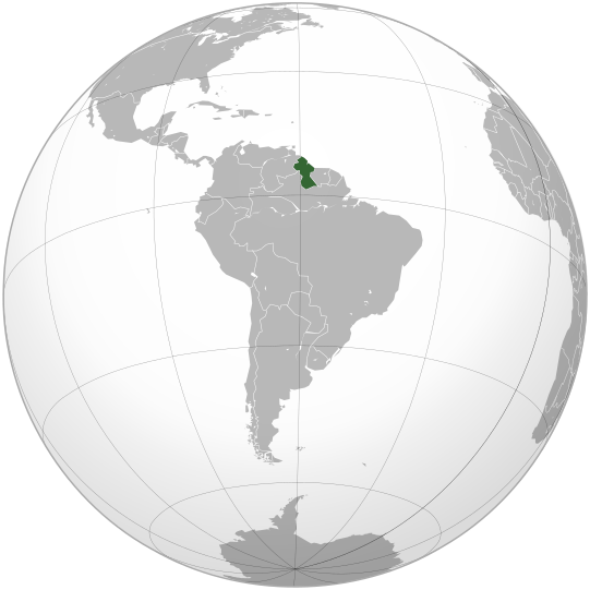 File:Guyana (orthographic projection).svg