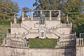 Mirador da Alameda. Escultura de Manuel Vázquez Figueroa