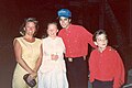 Michael Jackson with child actor Jimmy Safechuck and fans at the Kahala Hilton Hotel, Oahu, February, 1988