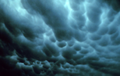 Mammatus clouds in Tulsa, Oklahoma, 1973