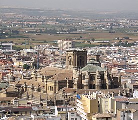 The city and the comarca of Vega de Granada