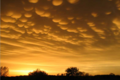 Mammatus clouds seen near the Twin Cities, Minnesota USA