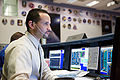 Tomas Gonzalez-Torres, STS-125 Lead Spacewalk Officer, monitors the progress of the mission.