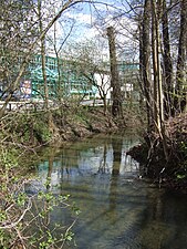 Mühlkanal vor der Oberfrankenhalle Bayreuth