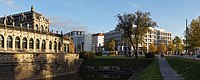 Zwingerteich und Postplatzgebäude Dresden