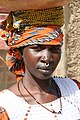 Woman with septum piercing, Mali