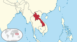 Map of Laos