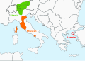 Tyrsenian languages (6th c. BCE)