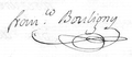 Francisco Bouligny's signature